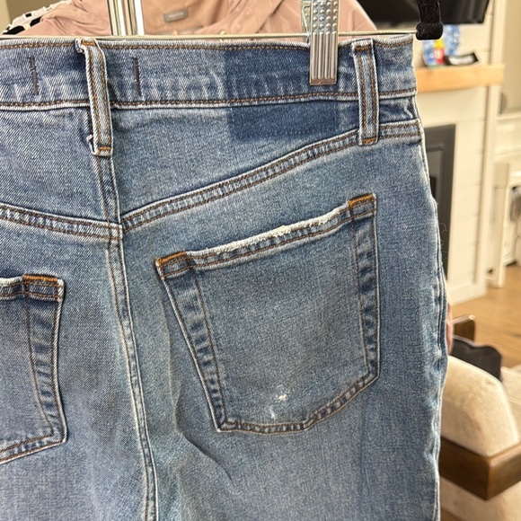 Abercrombie & Fitch Blue Straight Leg Distressed Jeans – Size 30 Extra Short - Picture 6 of 7